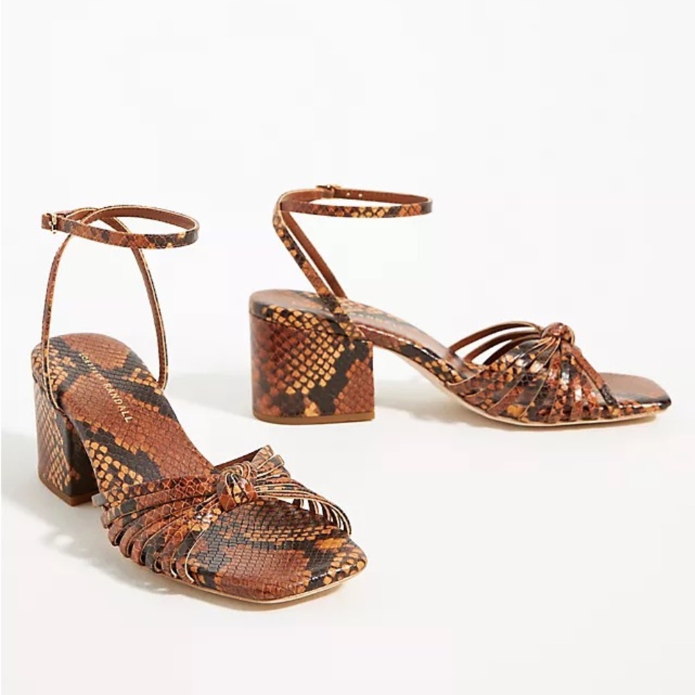 NEW Loeffler Randall Renee Knot Heel Sandals 11